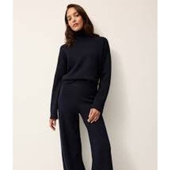 Marie Oliver Winnie Pant in Navy S Knit NEW Minimalist QuietLuxury OldMoney - Picture 4 of 7